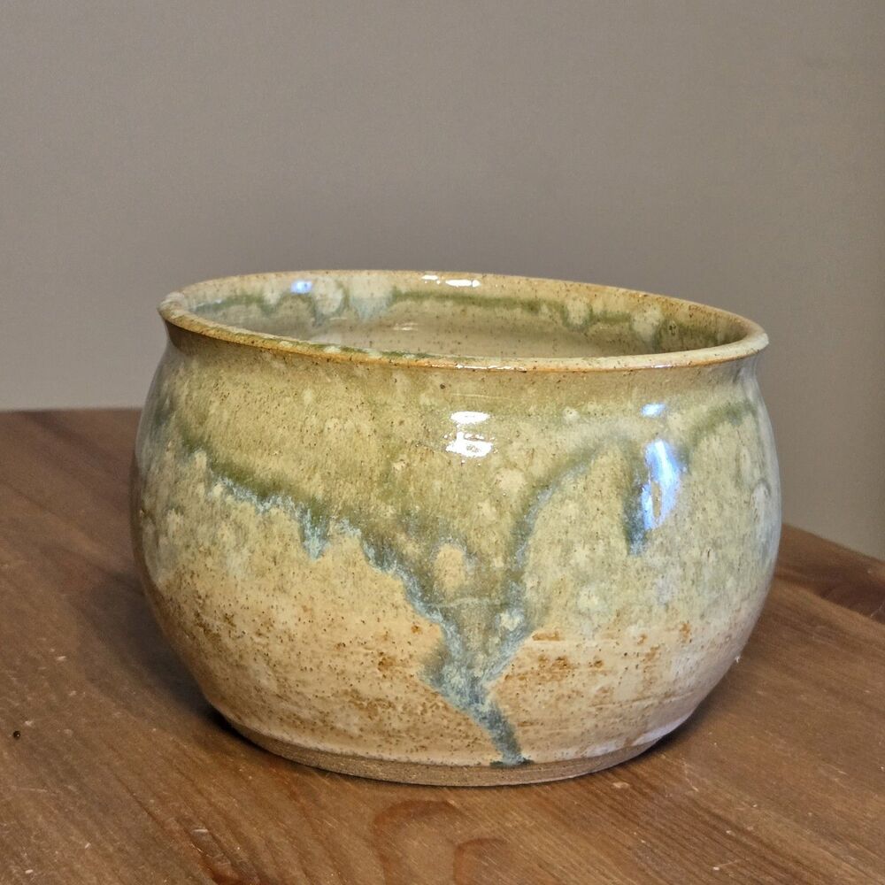 Stratakos Mudworks Signed Pottery Bowl Trinket Dish, 5x3